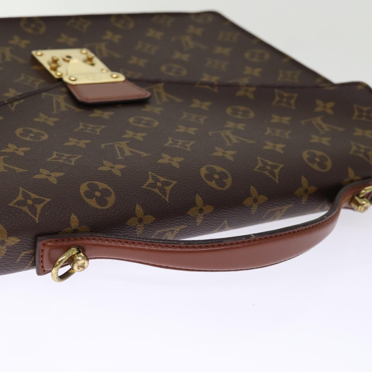 LOUIS VUITTON Monogram Porte Documents Bandouliere Bag M53338 LV Auth ep4274