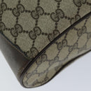 GUCCI Web Sherry Line GG Supreme Shoulder Bag Beige Red 41 02 033 Auth ep4290-14