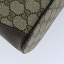 GUCCI Web Sherry Line GG Supreme Shoulder Bag Beige Red 41 02 033 Auth ep4290-16