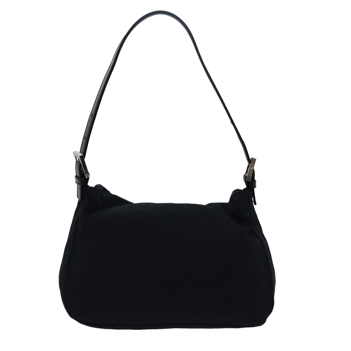 FENDI Mamma bucket Shoulder Bag Nylon Black Auth ep4304 - 0