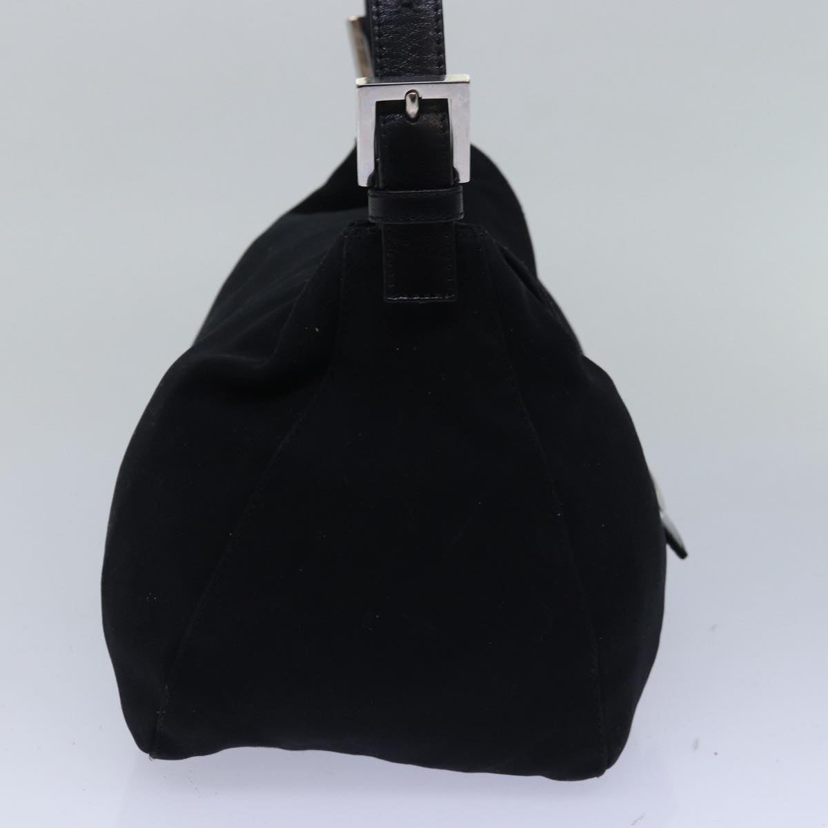 FENDI Mamma bucket Shoulder Bag Nylon Black Auth ep4304