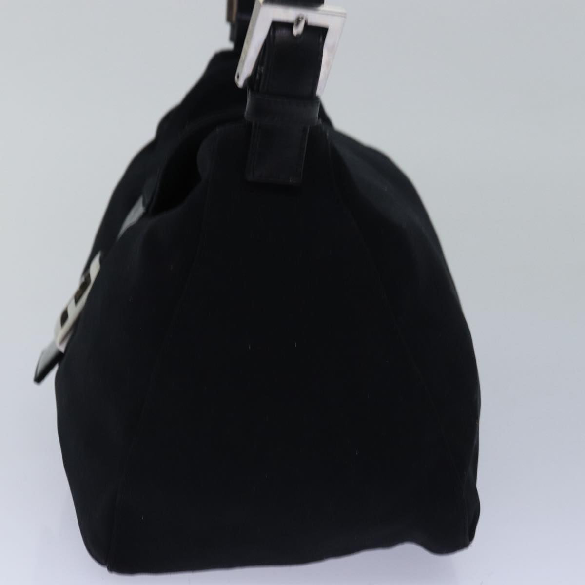 FENDI Mamma bucket Shoulder Bag Nylon Black Auth ep4304