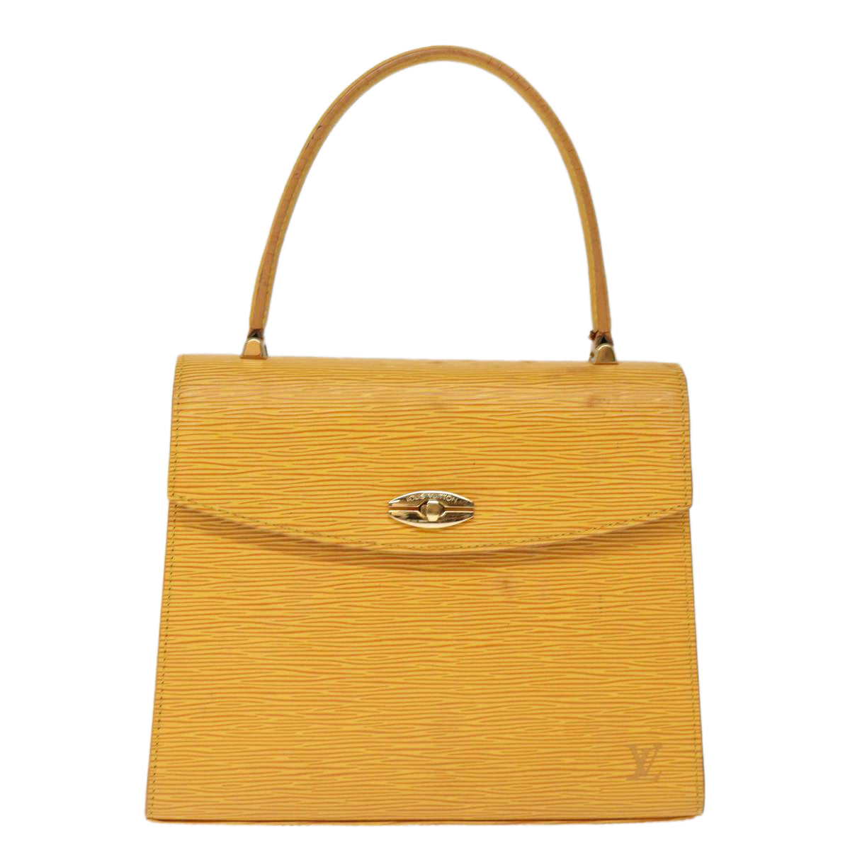 LOUIS VUITTON Epi Malesherbes Hand Bag Tassili Yellow M52379 LV Auth ep4320