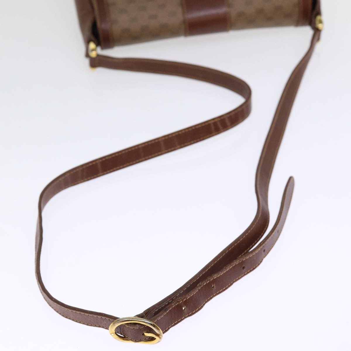 GUCCI Micro GG Supreme Shoulder Bag PVC Leather Brown 001 101 4425 Auth ep4322