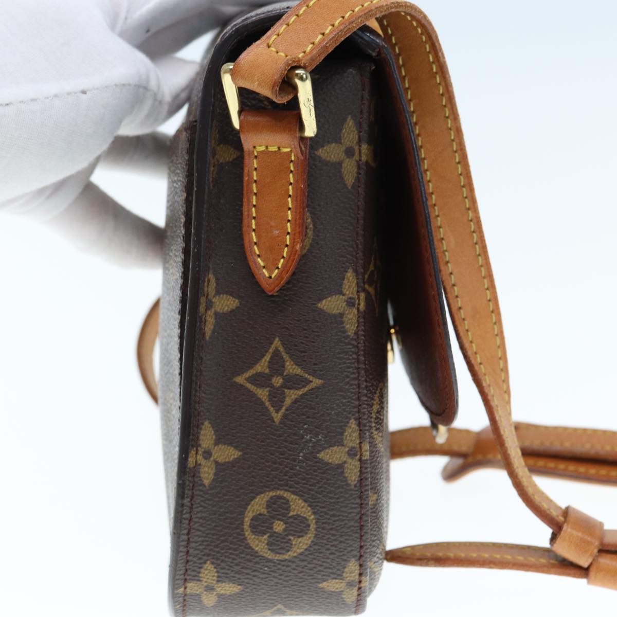 LOUIS VUITTON Monogram Saint Cloud MM Shoulder Bag M51243 LV Auth ep4354