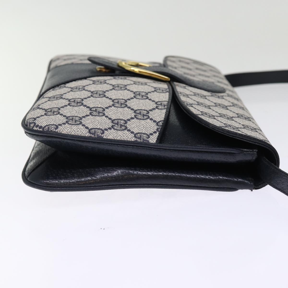 GUCCI GG Supreme Shoulder Bag PVC Navy Auth ep4363