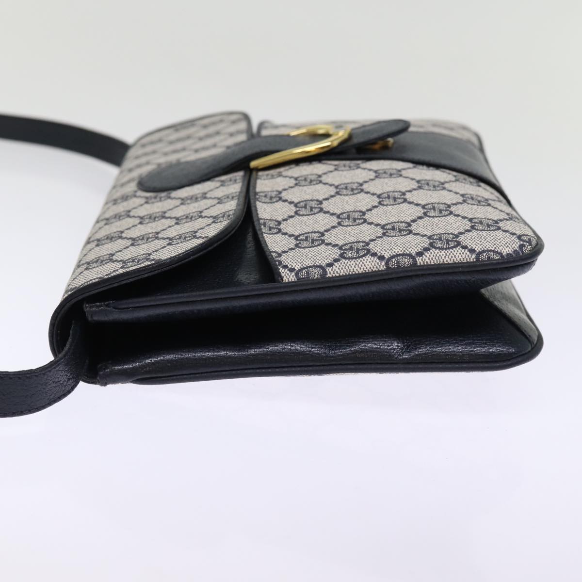 GUCCI GG Supreme Shoulder Bag PVC Navy Auth ep4363