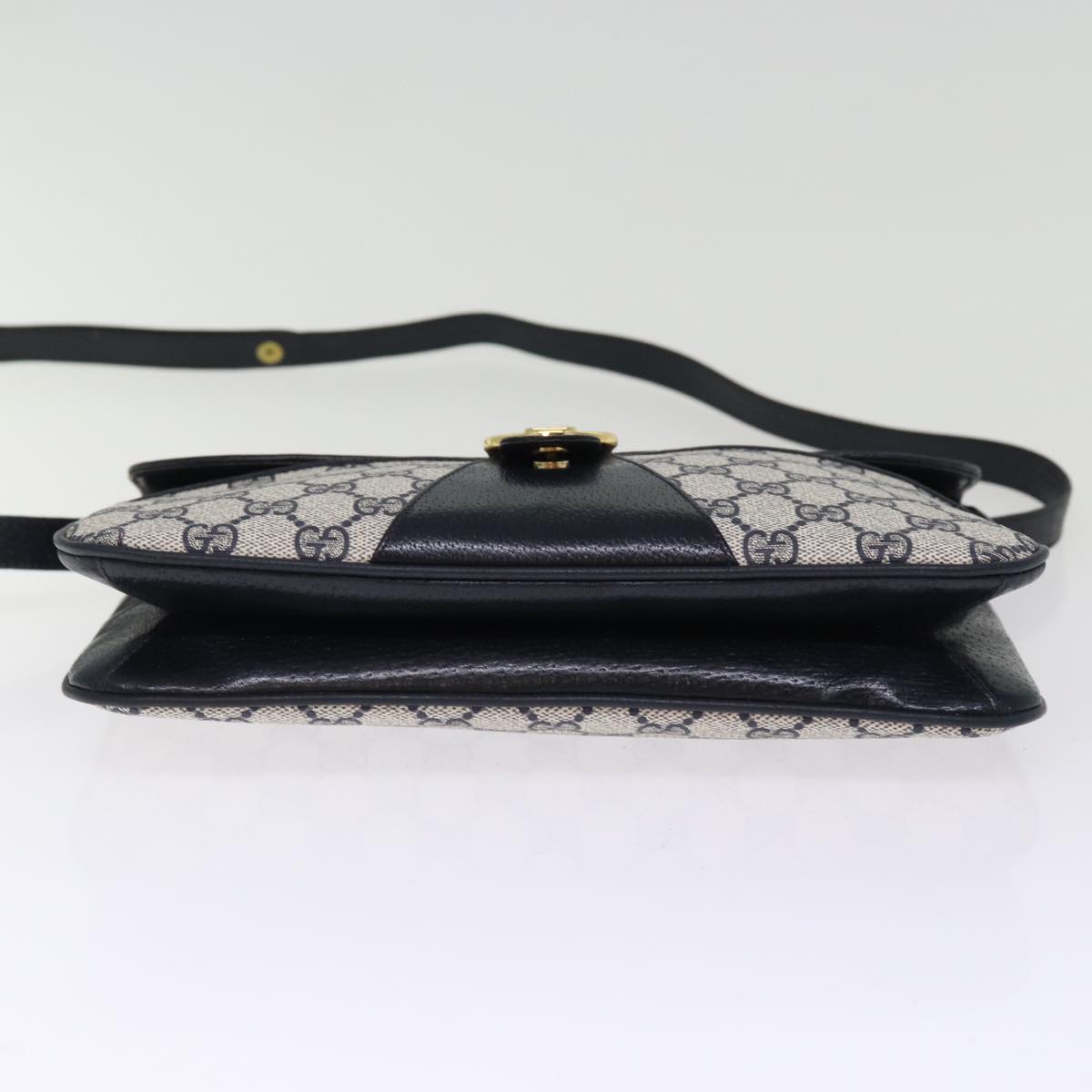 GUCCI GG Supreme Shoulder Bag PVC Navy Auth ep4363