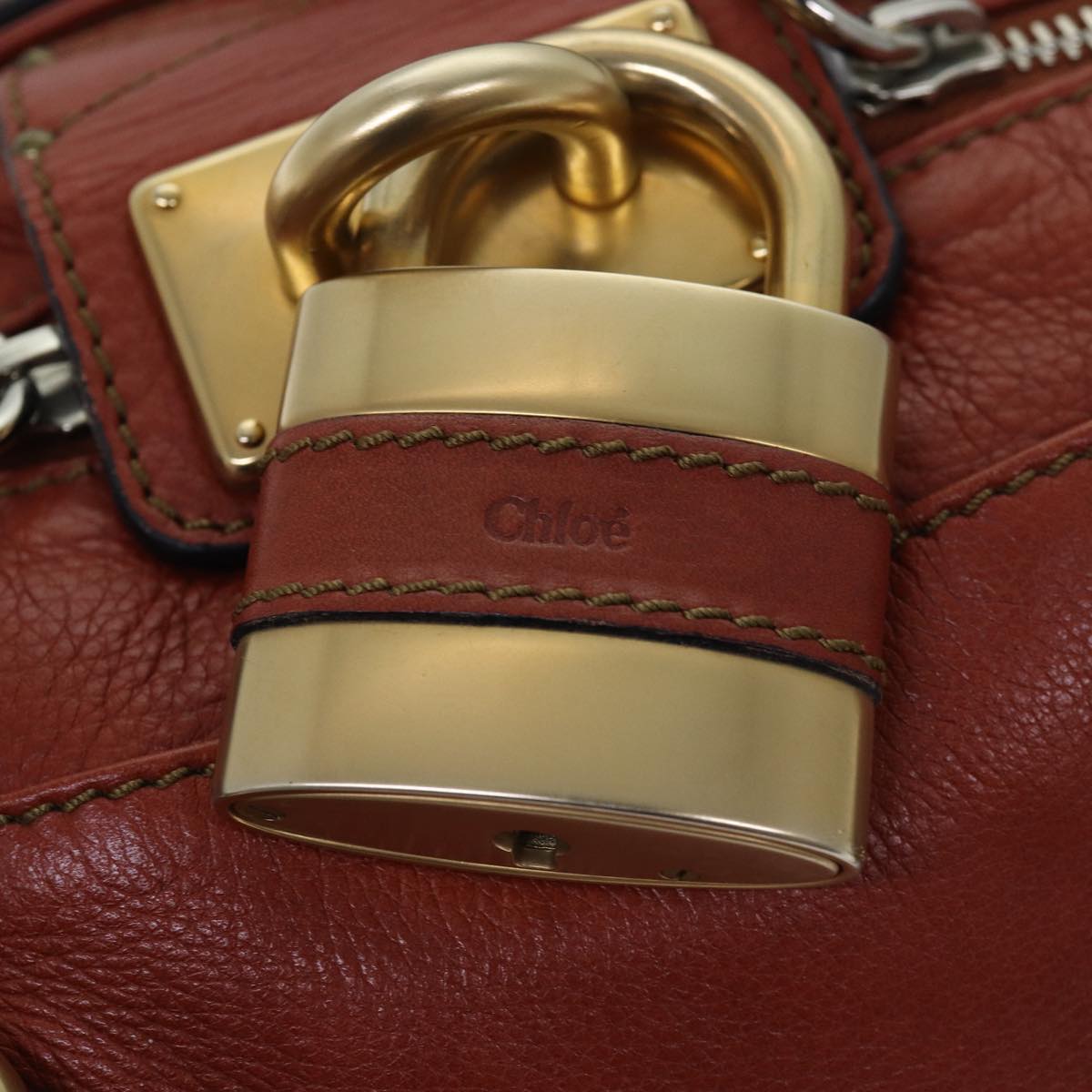 Chloe Paddington Hand Bag Leather Red Auth ep4367