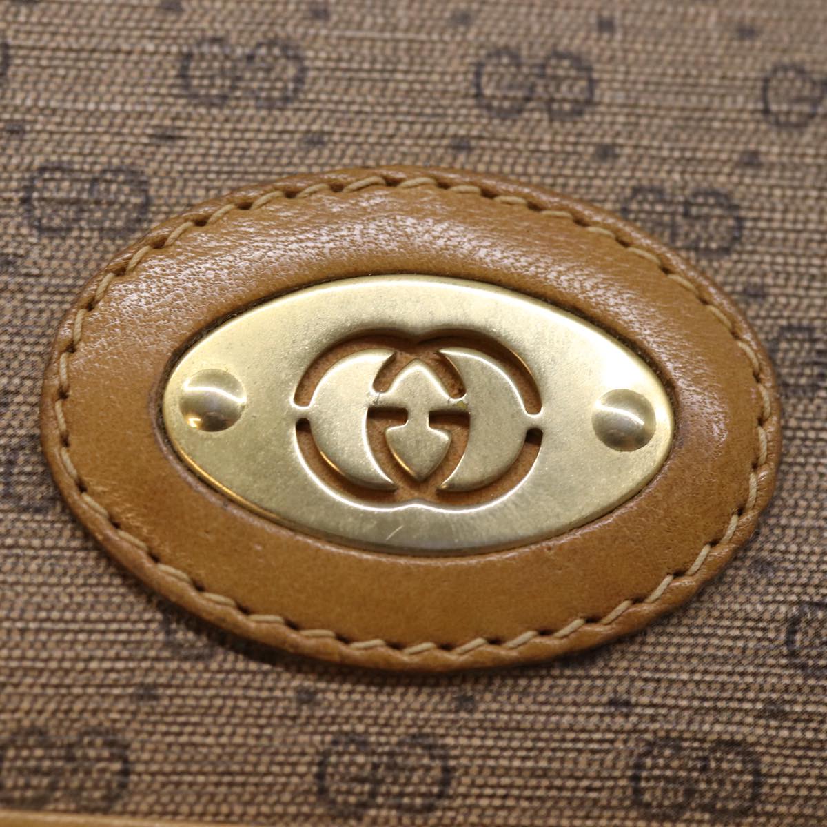 GUCCI Micro GG Supreme Shoulder Bag PVC Beige 49 007 5548 Auth ep4382