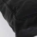 CHANEL Chain Shoulder Bag Coated Canvas Black CC Auth ep4383-14