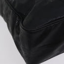 CHANEL Chain Shoulder Bag Coated Canvas Black CC Auth ep4383-15