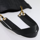 CHANEL Chain Shoulder Bag Coated Canvas Black CC Auth ep4383-7