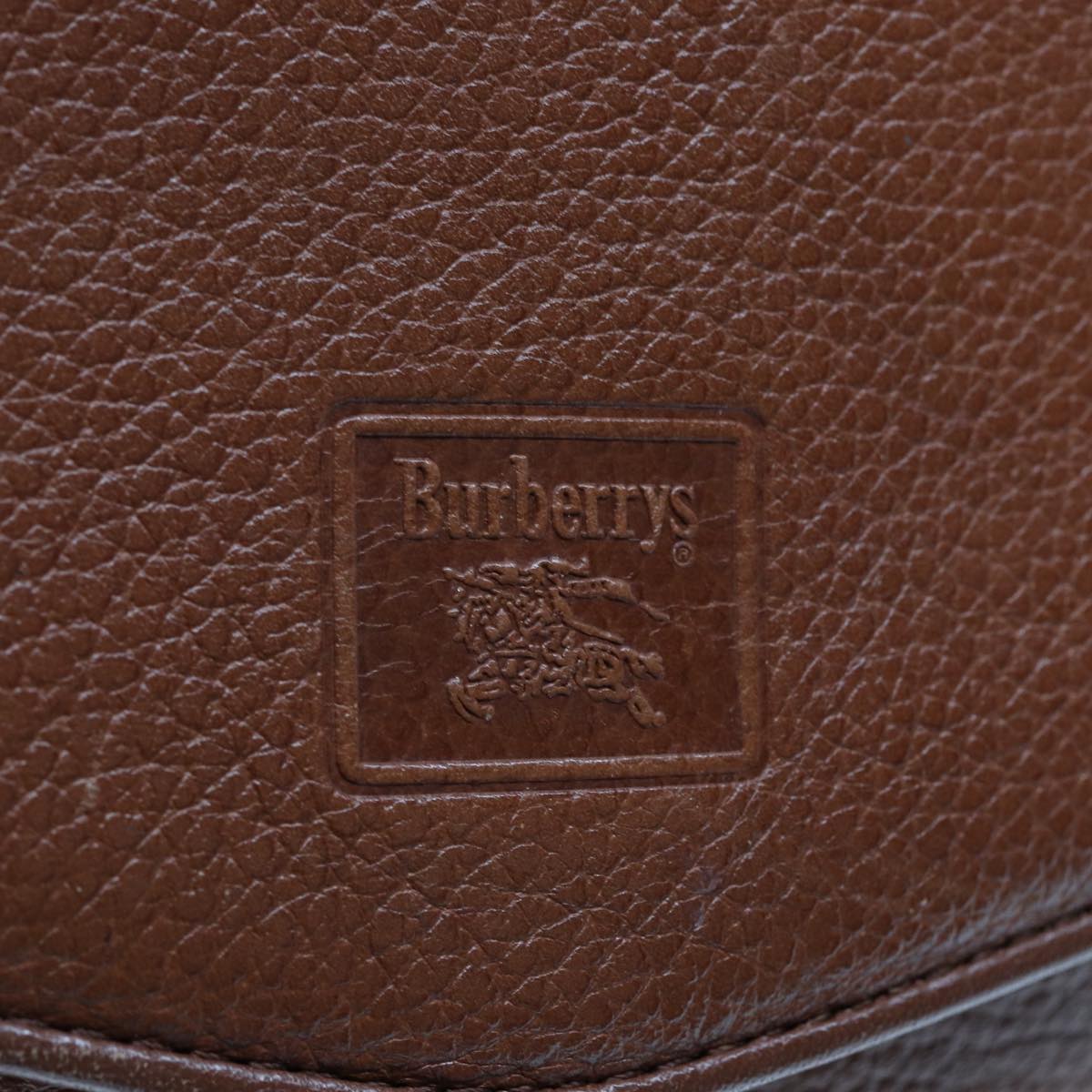 Burberrys Shoulder Bag Leather Brown Auth ep4387