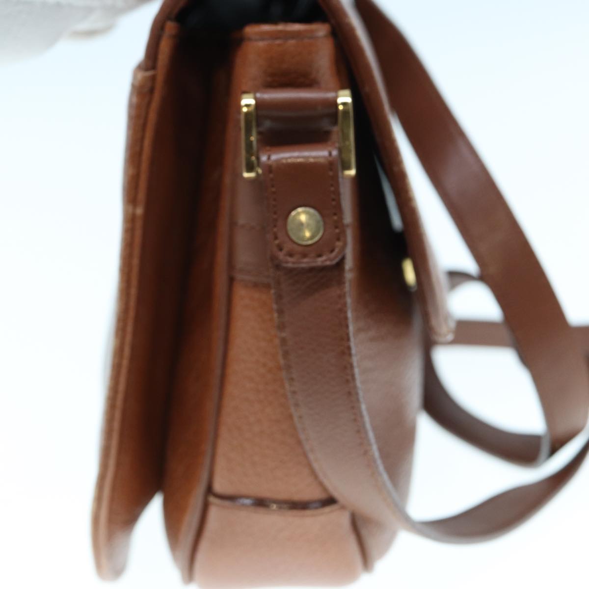 Burberrys Shoulder Bag Leather Brown Auth ep4387