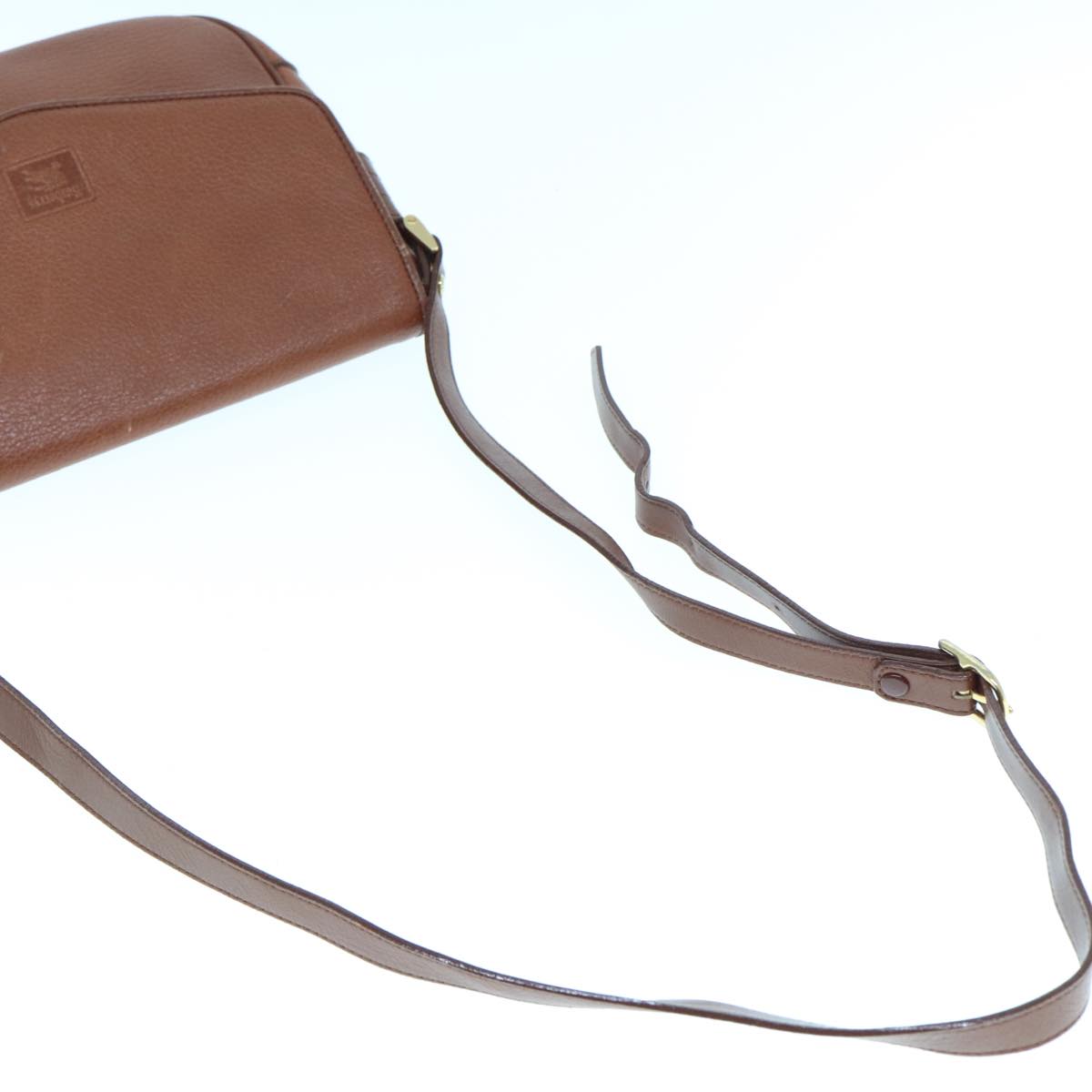 Burberrys Shoulder Bag Leather Brown Auth ep4387