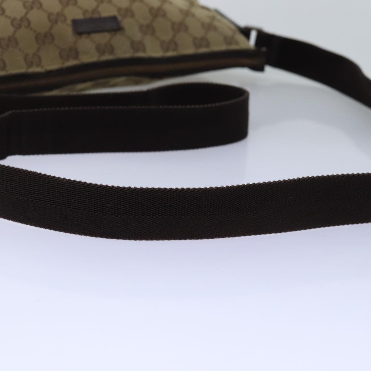 GUCCI GG Canvas Shoulder Bag Beige 114273 Auth ep4391