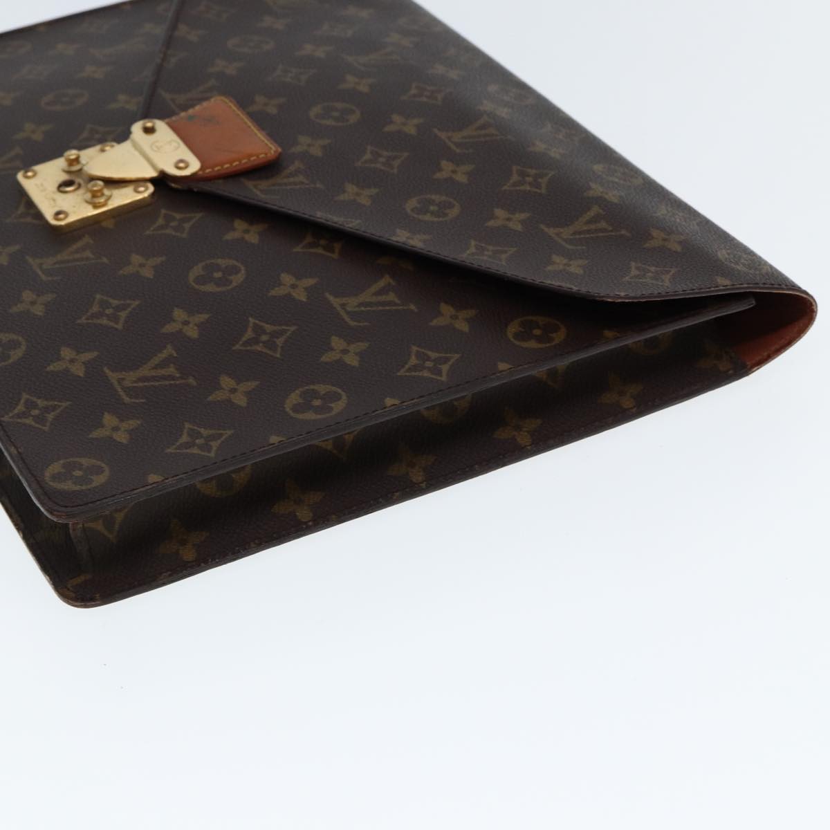 LOUIS VUITTON Monogram Porte Documents Senatur Briefcase M53335 LV Auth ep4418