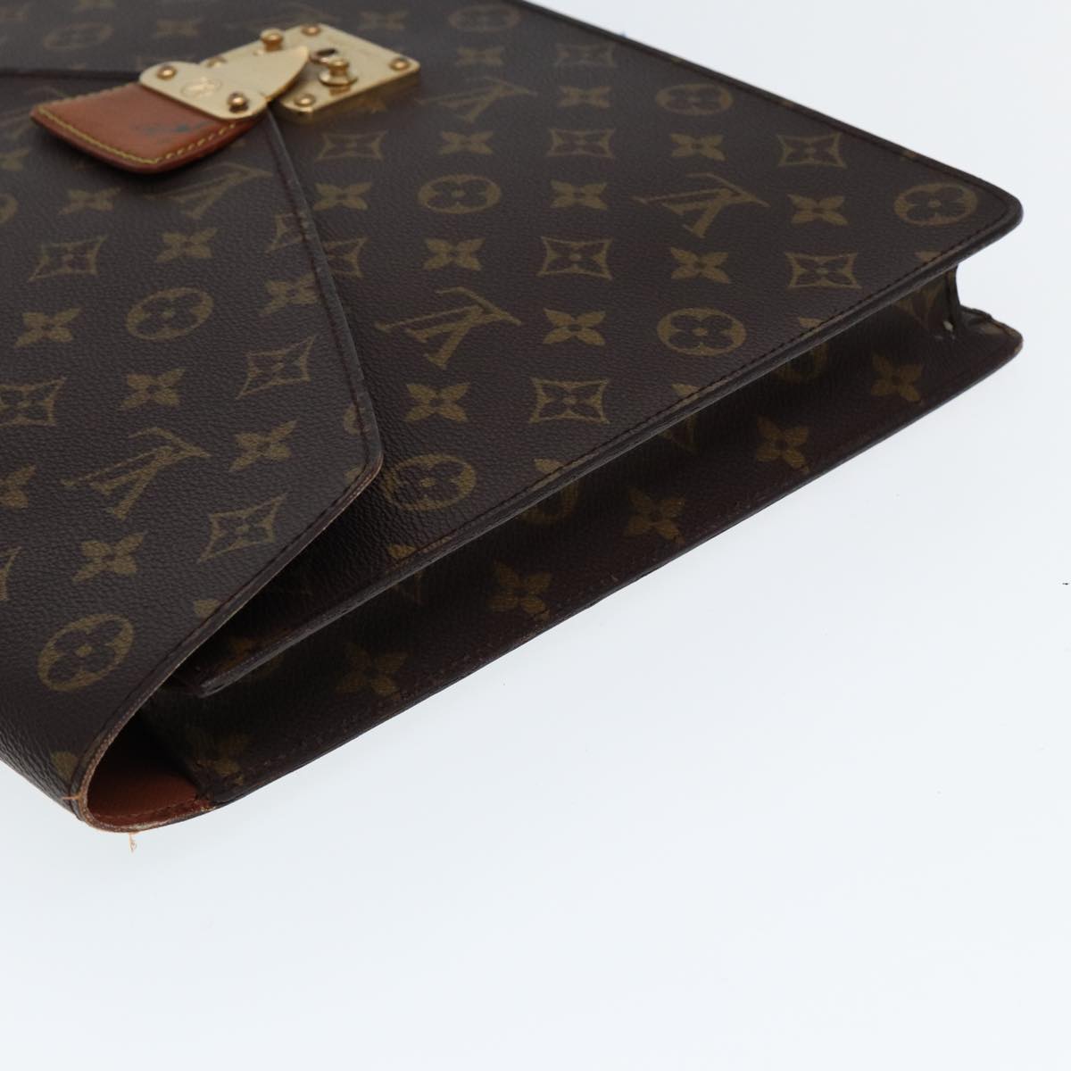 LOUIS VUITTON Monogram Porte Documents Senatur Briefcase M53335 LV Auth ep4418