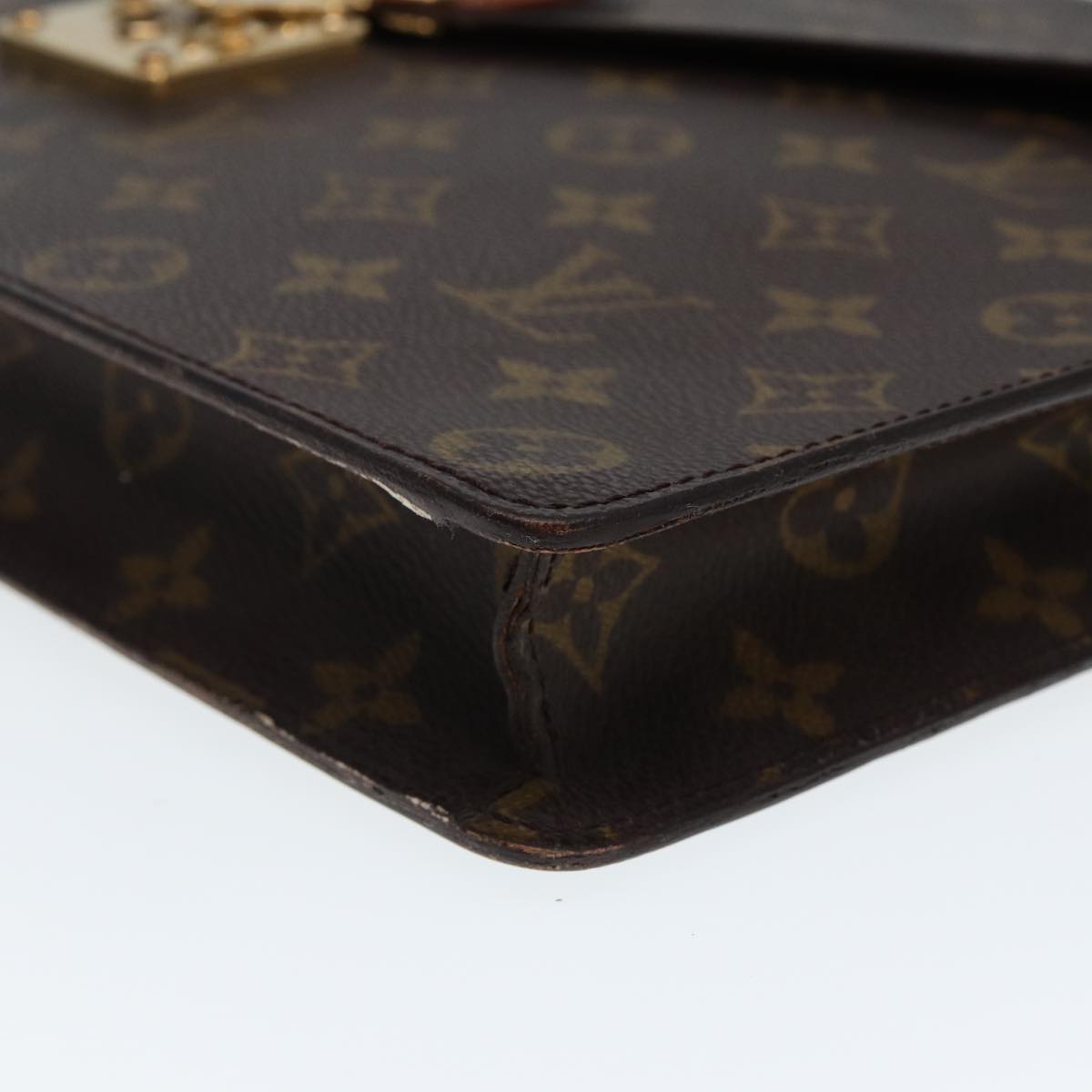 LOUIS VUITTON Monogram Porte Documents Senatur Briefcase M53335 LV Auth ep4418