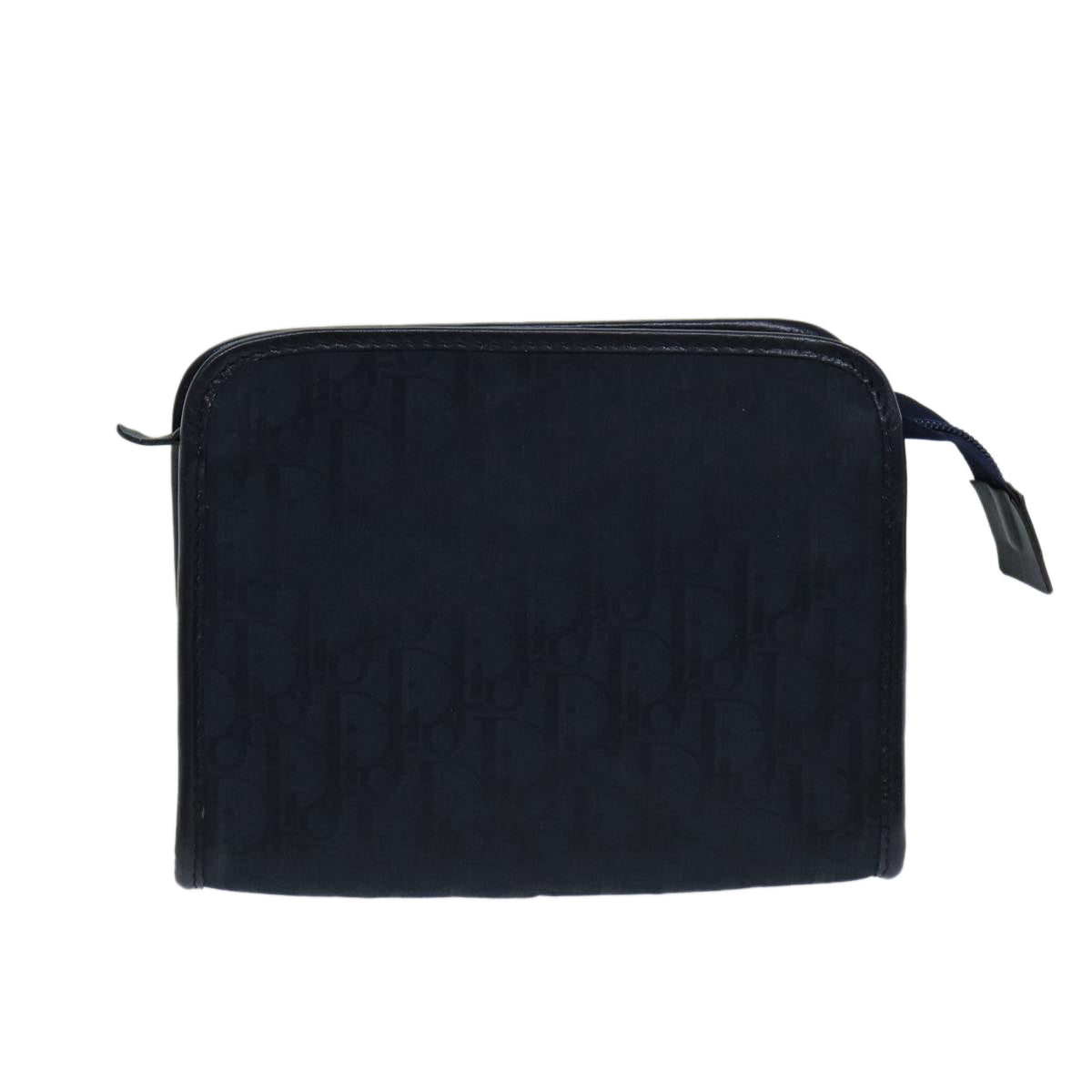 Christian Dior Trotter Canvas Clutch Bag Navy Auth ep4432