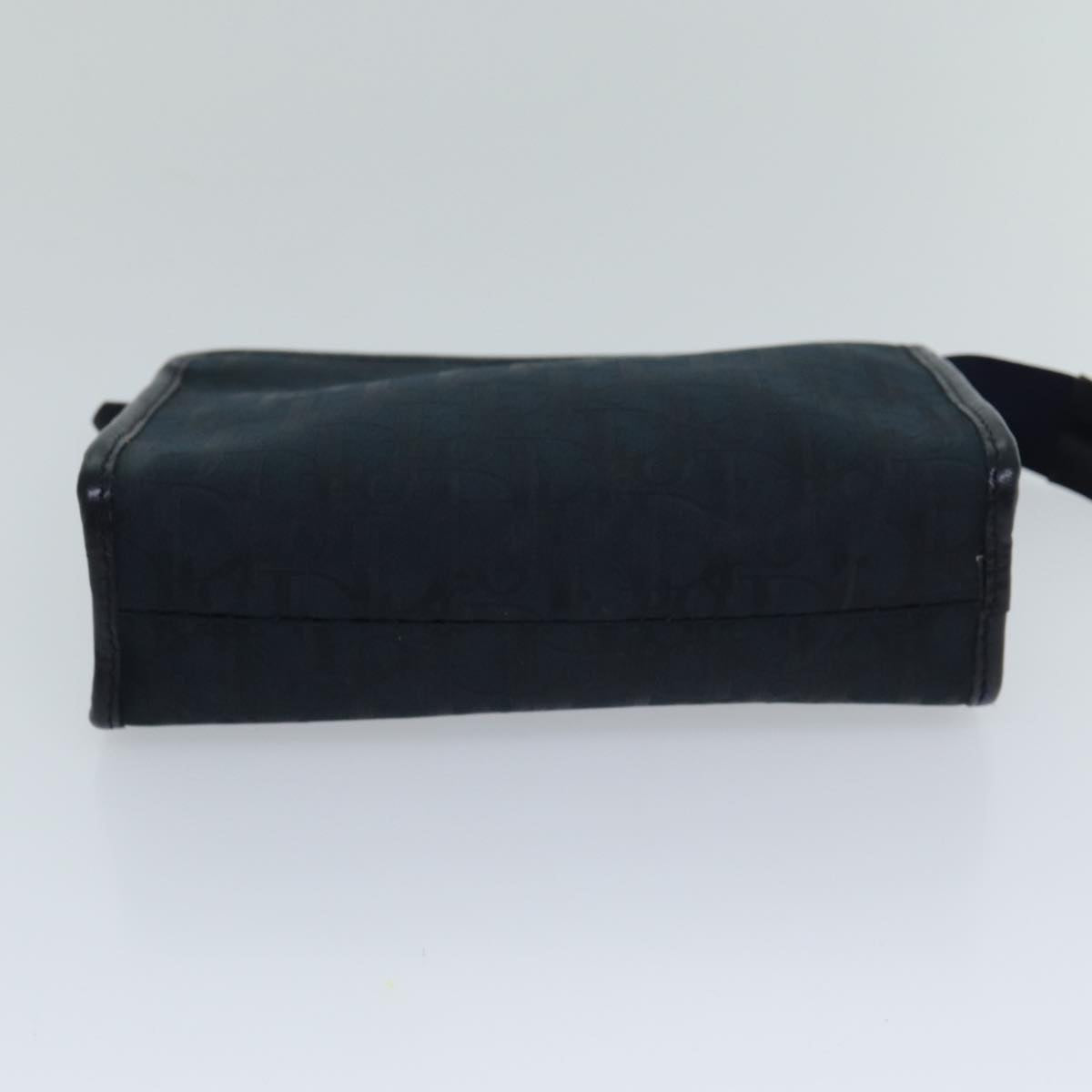 Christian Dior Trotter Canvas Clutch Bag Navy Auth ep4432