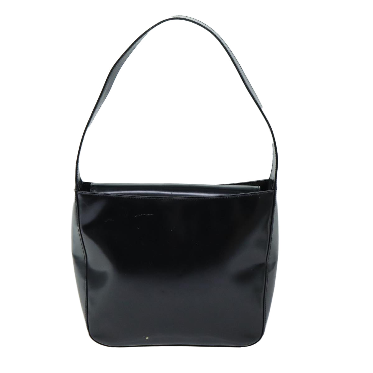 GUCCI Shoulder Bag Patent leather Black Auth ep4433 - 0