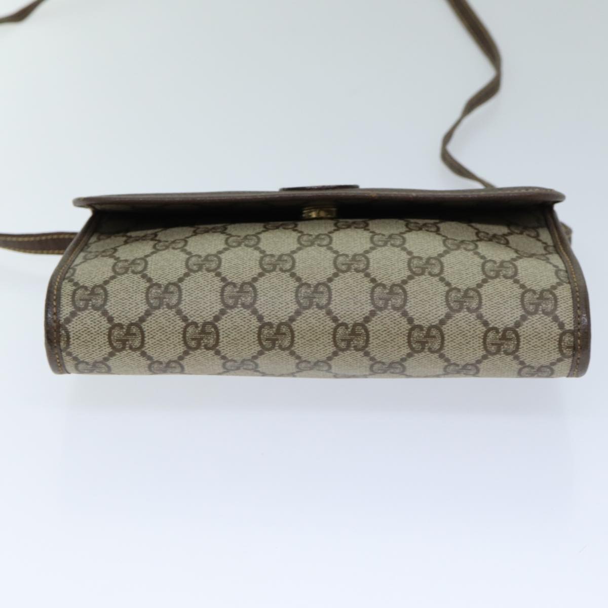 GUCCI GG Supreme Shoulder Bag PVC Leather Beige 004 89 1041 Auth ep4446