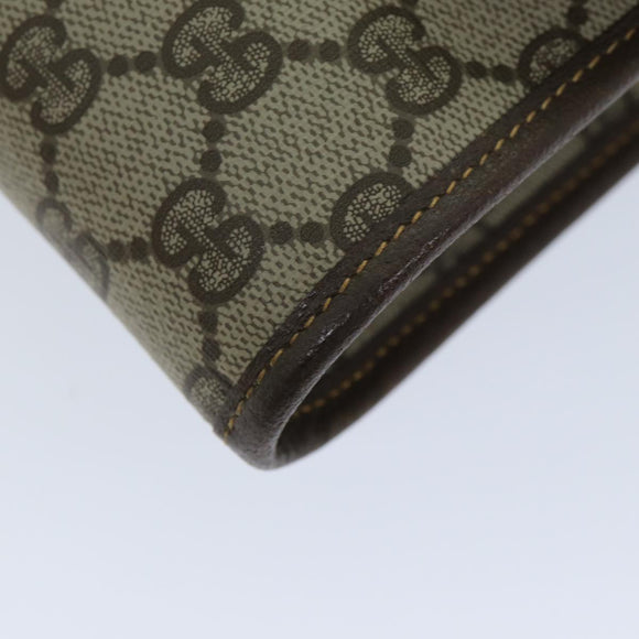 GUCCI GG Supreme Shoulder Bag PVC Leather Beige 004 89 1041 Auth ep4446