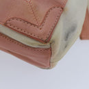 BALENCIAGA Navy Cabas XS Hand Bag Canvas Pink Auth ep4480-9