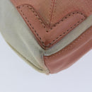 BALENCIAGA Navy Cabas XS Hand Bag Canvas Pink Auth ep4480-16