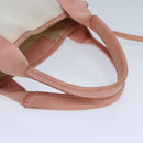 BALENCIAGA Navy Cabas XS Hand Bag Canvas Pink Auth ep4480-7