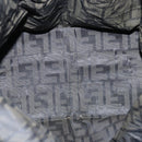 FENDI Zucca Canvas Tote Bag Black Brown Auth ep4488-12