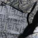 FENDI Zucca Canvas Tote Bag Black Brown Auth ep4488-17