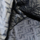 FENDI Zucca Canvas Tote Bag Black Brown Auth ep4488-18