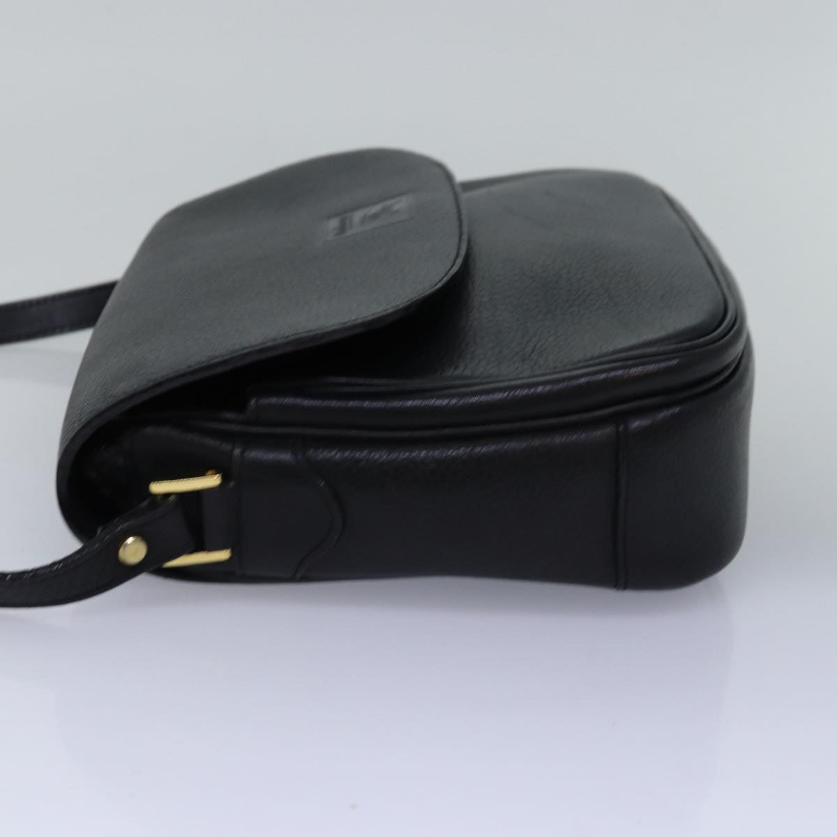 Burberrys Shoulder Bag Leather Black Auth ep4503