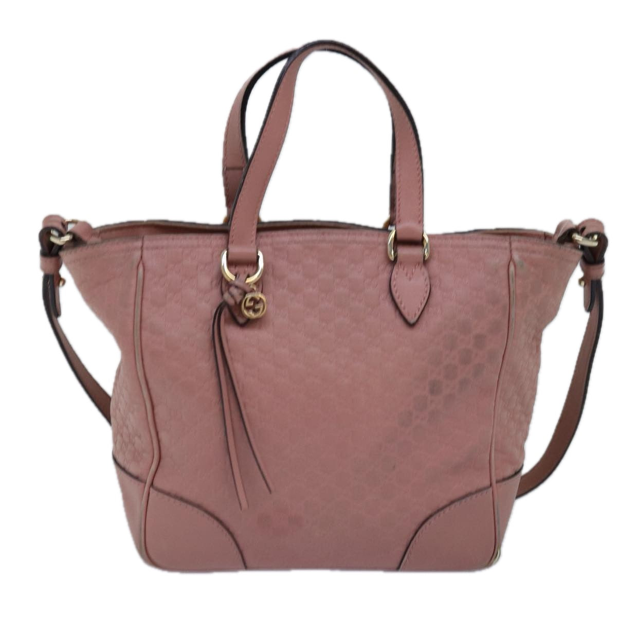 GUCCI Micro GG Canvas Guccissima Hand Bag Outlet 2way Pink 449241 Auth ep4516