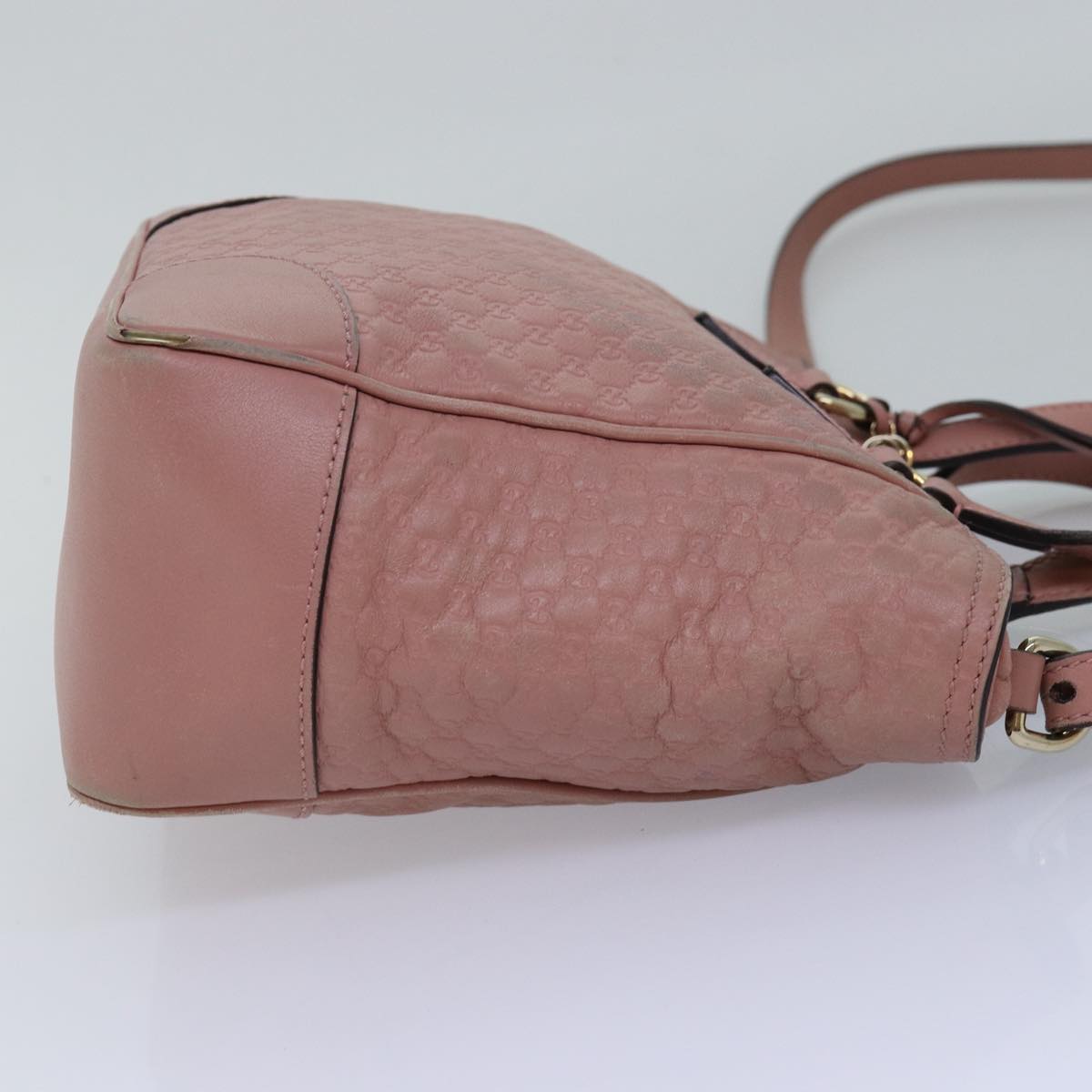 GUCCI Micro GG Canvas Guccissima Hand Bag Outlet 2way Pink 449241 Auth ep4516