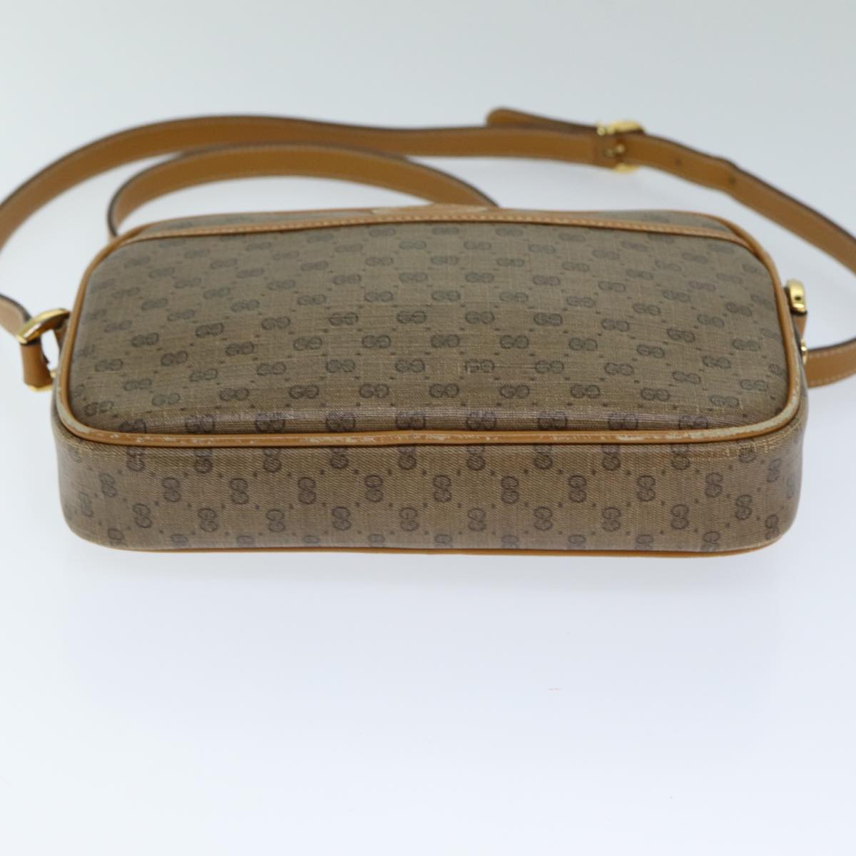 GUCCI Micro GG Canvas Shoulder Bag Beige 007 113 0095 Auth ep4535