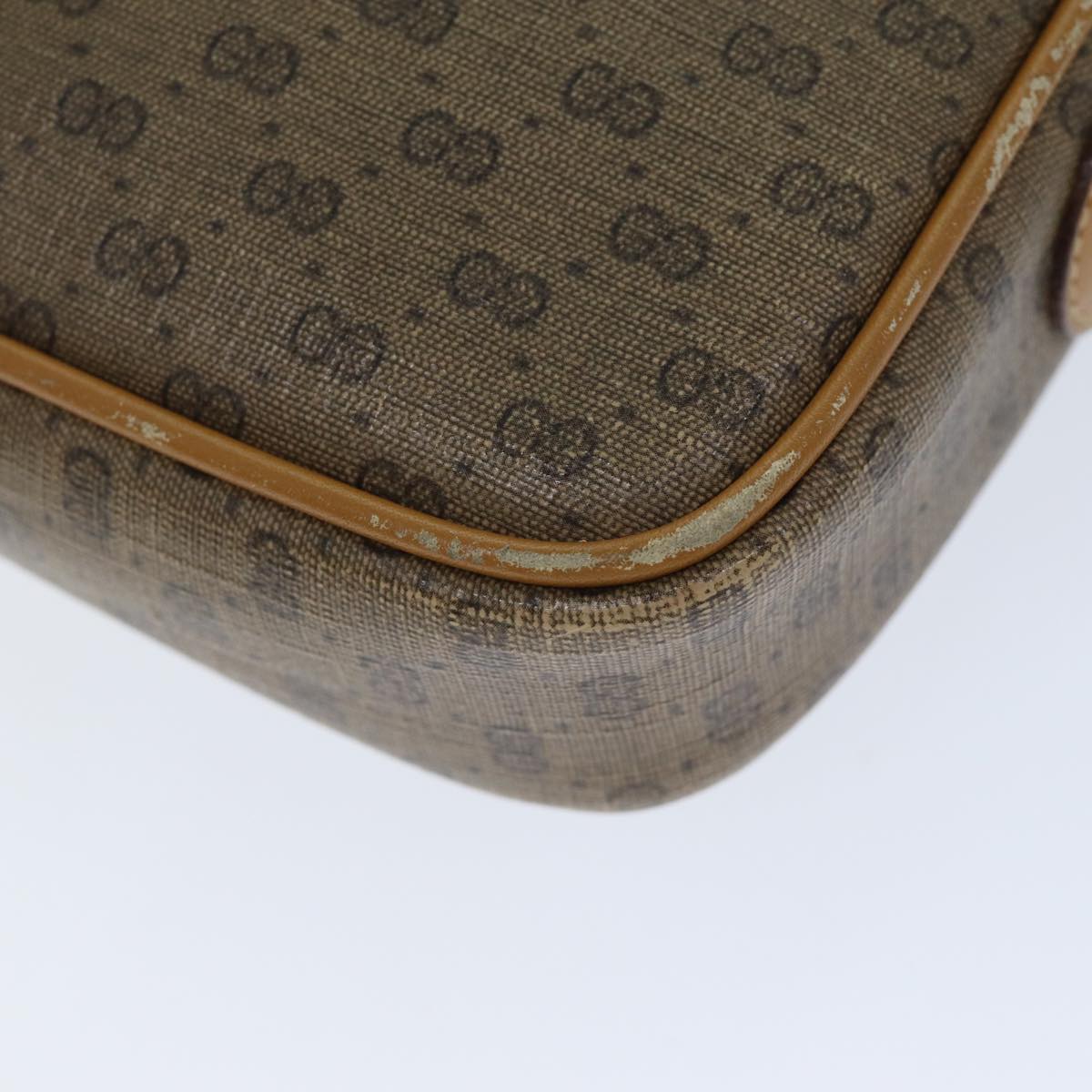 GUCCI Micro GG Canvas Shoulder Bag Beige 007 113 0095 Auth ep4535