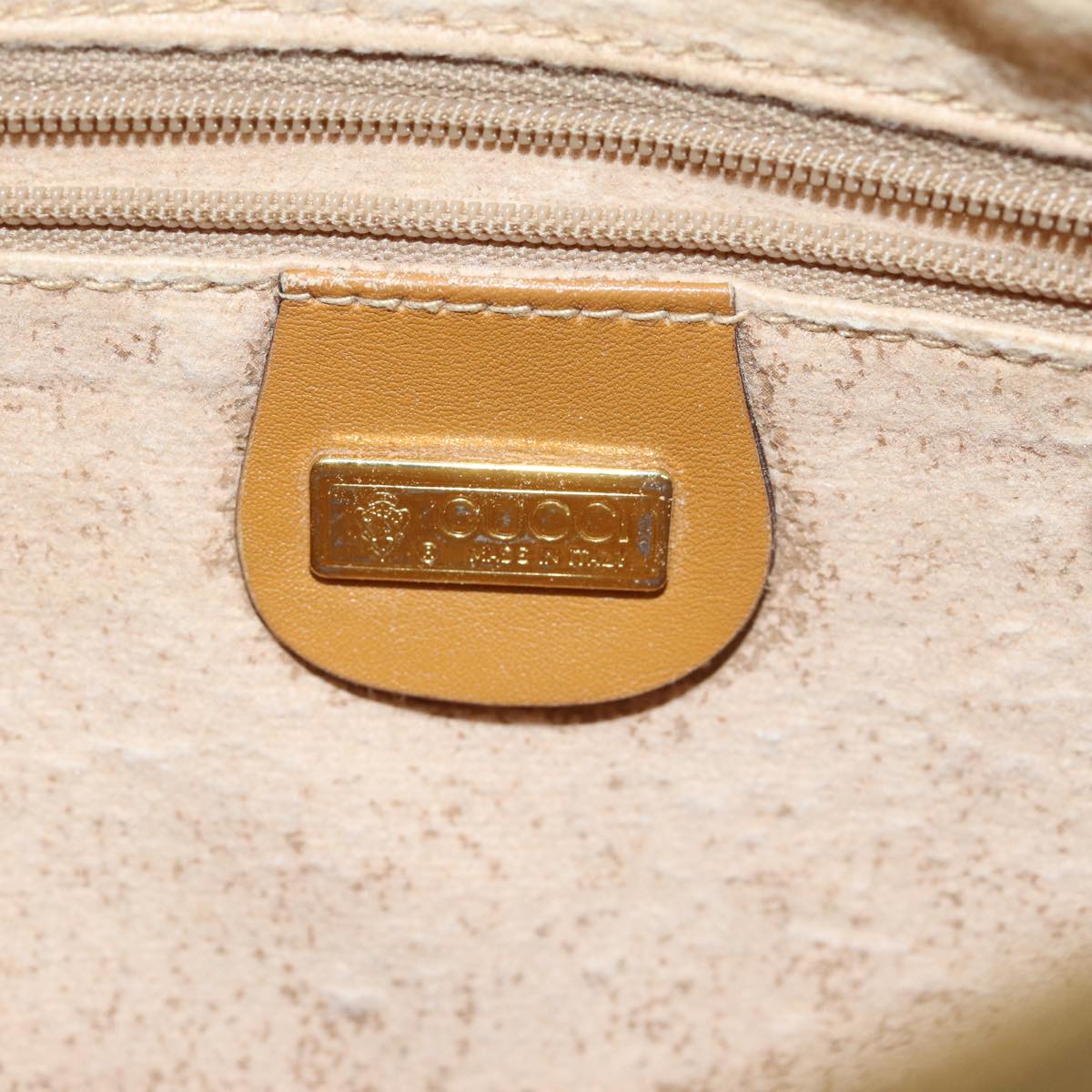 GUCCI Micro GG Canvas Shoulder Bag Beige 007 113 0095 Auth ep4535