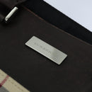 BURBERRY Nova Check Hand Bag Canvas Beige Auth ep4559-10