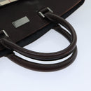 BURBERRY Nova Check Hand Bag Canvas Beige Auth ep4559-8