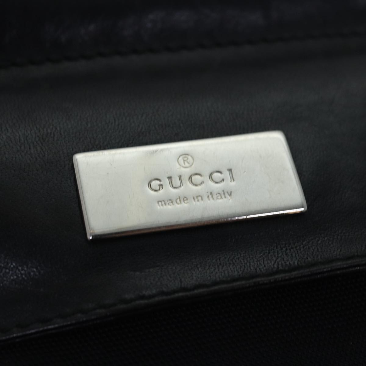 GUCCI Waist bag Nylon Black 018 1621 Auth ep4577