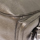 PRADA Shoulder Bag Leather Silver Auth ep4586-14