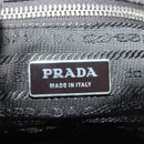 PRADA Shoulder Bag Leather Silver Auth ep4586-19