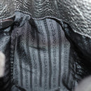 PRADA Shoulder Bag Leather Silver Auth ep4586-20