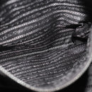 PRADA Shoulder Bag Leather Silver Auth ep4586-22