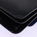 LOUIS VUITTON Epi Bicolor Free Run Shoulder Bag Black Blue M52415 LV Auth ep4598-17