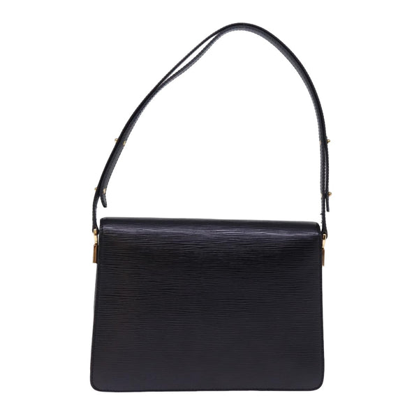 LOUIS VUITTON Epi Bicolor Free Run Shoulder Bag Black Blue M52415 LV Auth ep4598